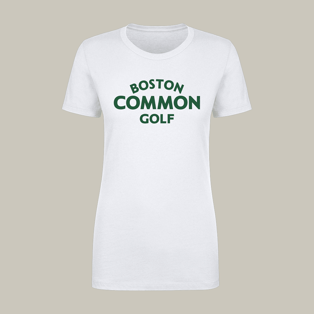 Boston Common Golf Wordmark T-Shirt TGL Golf Clothes Wife Present Ideas