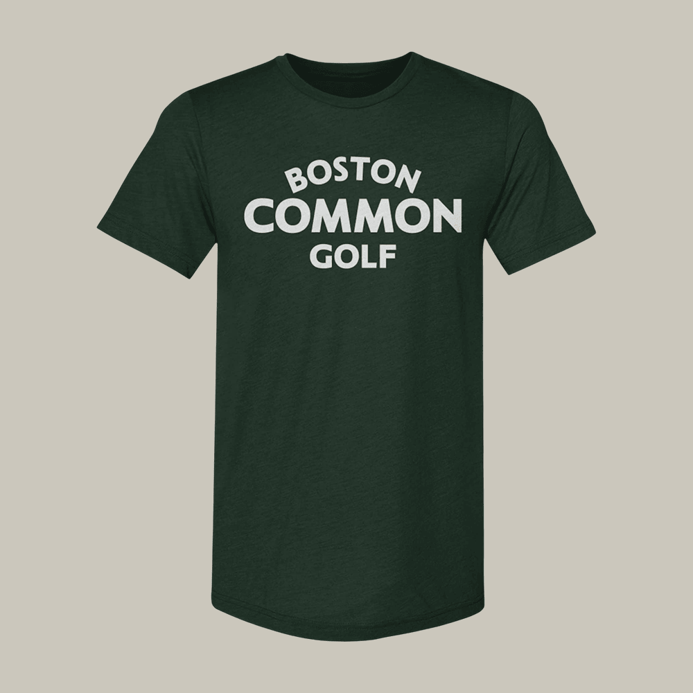 Boston Common Golf Wordmark T-Shirt TGL Golf Merch Husband Gift Ideas