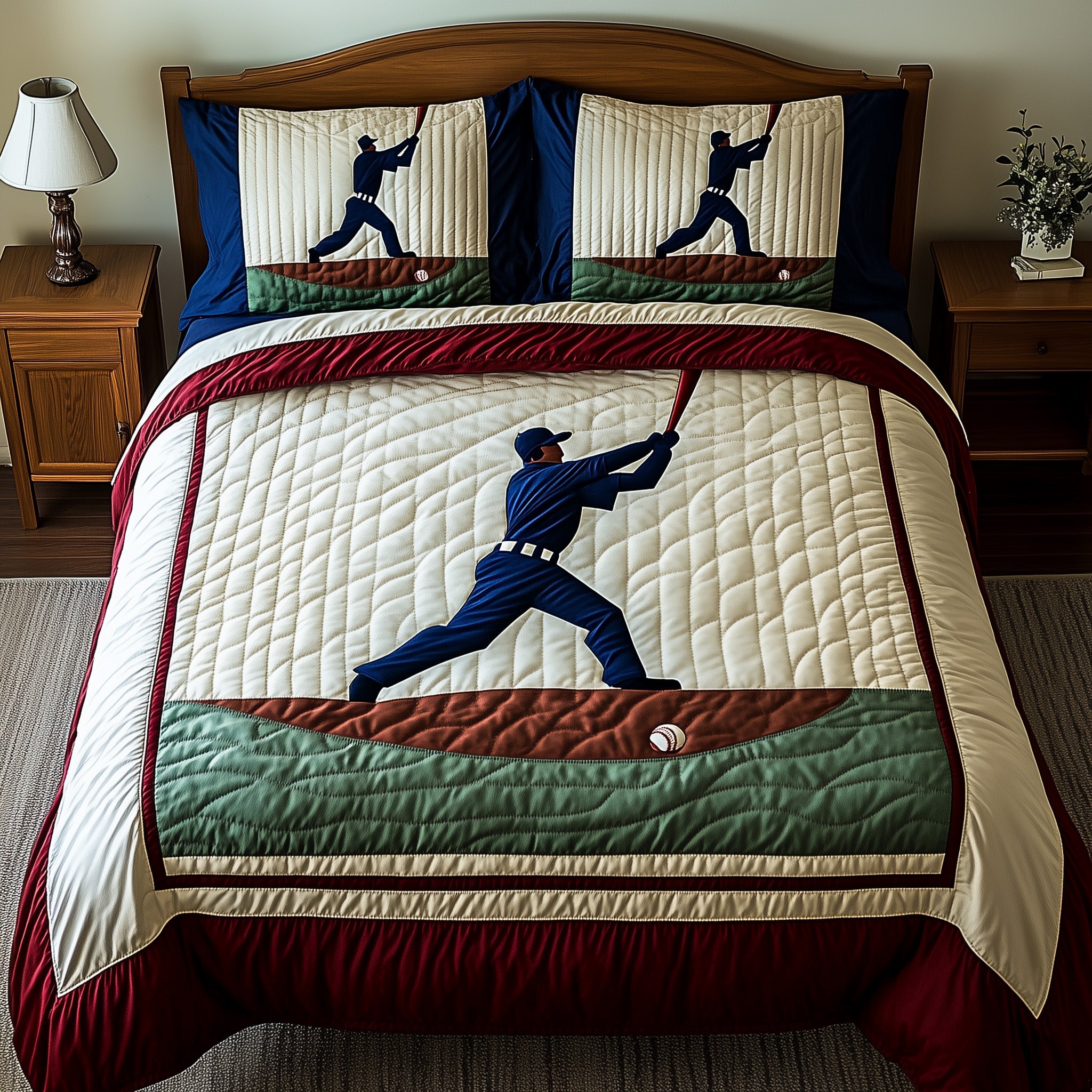 Boston Pride Quilted Bedding Set Duvet Cover Merchandise Best Baseball Christmas Gifts
