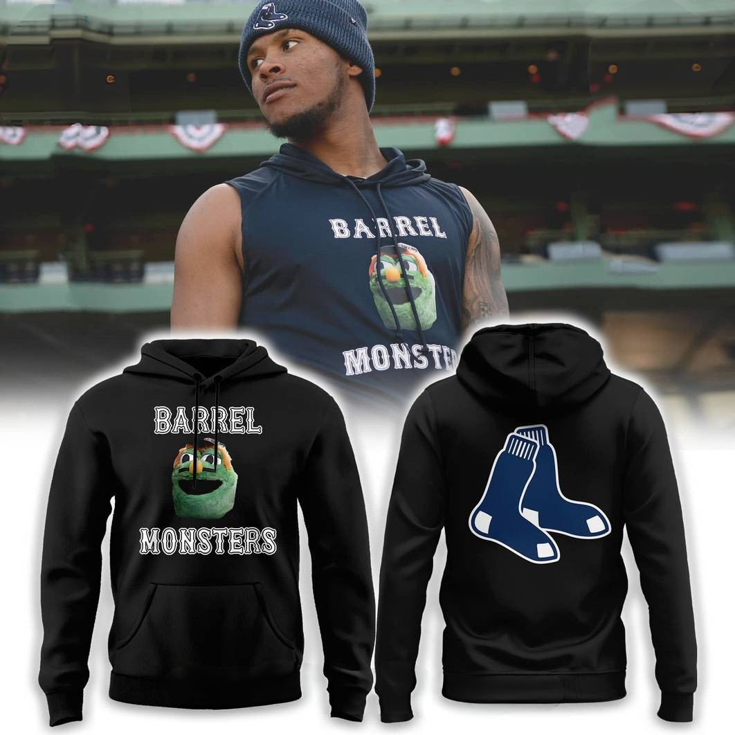 Boston Red Sox Barrel Monster Hoodie Gifts For Baseball Lovers