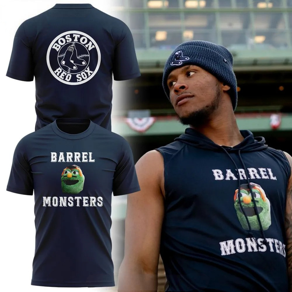 Boston Red Sox Barrel Monsters Special T-Shirt Gifts For Baseball Fans
