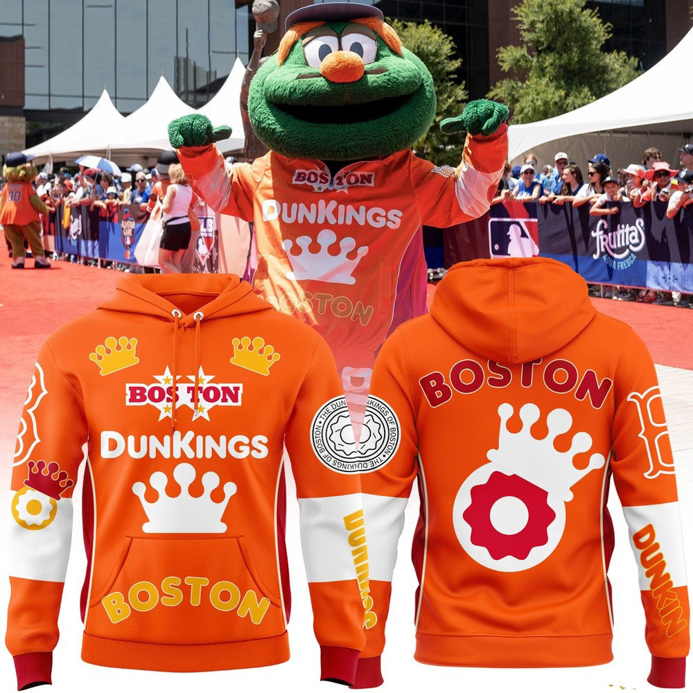 Boston Red Sox Baseball Boston Dunkings Hoodie Basketball Fan Gift Ideas