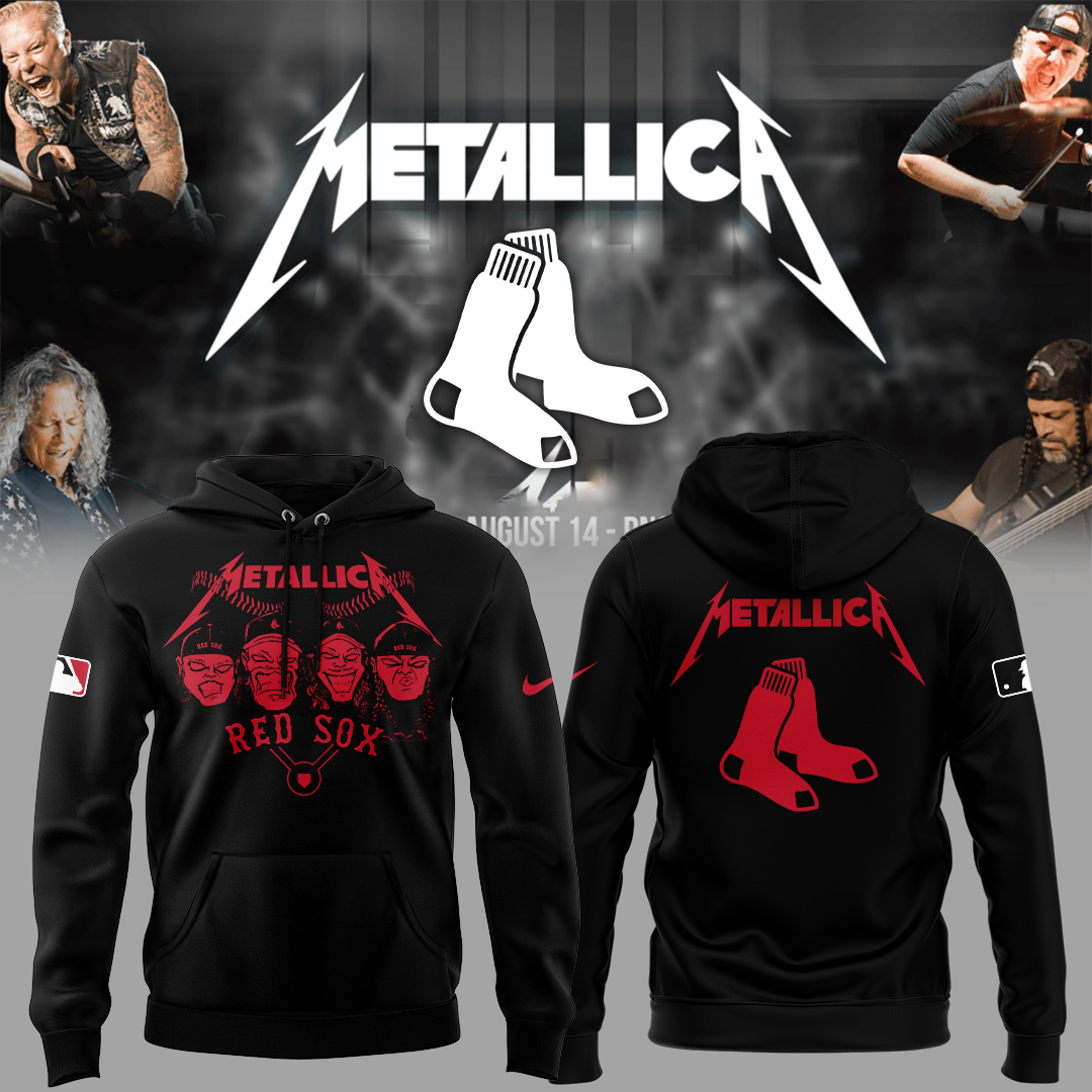 Boston Red Sox Baseball Metallica Night Hoodie Gifts For Baseball Fans