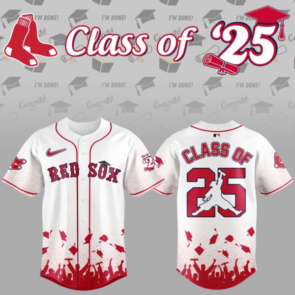Boston Red Sox Class of 2025 Baseball Jersey Baseball Fans Gifts