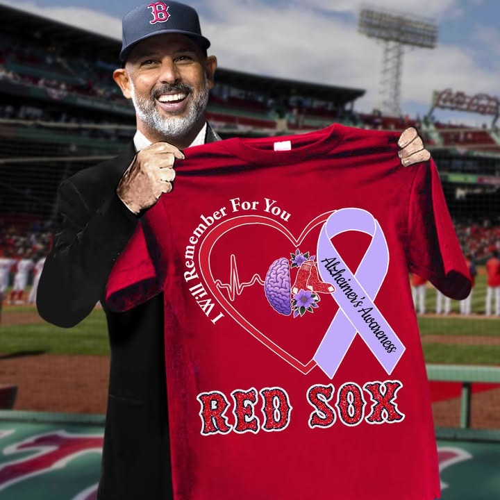 Boston Red Sox Stand With The Fight Against Alzheimer's T-Shirt Alzheimer's Awareness Gifts