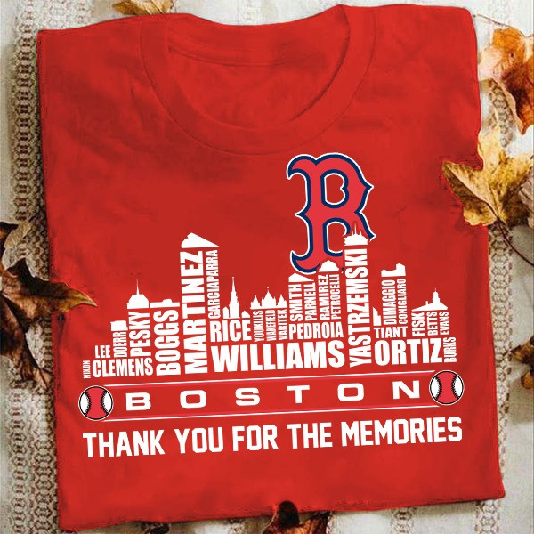 Boston Red Sox Thank You For Memories T-Shirt Best Gifts For Red Sox Fans