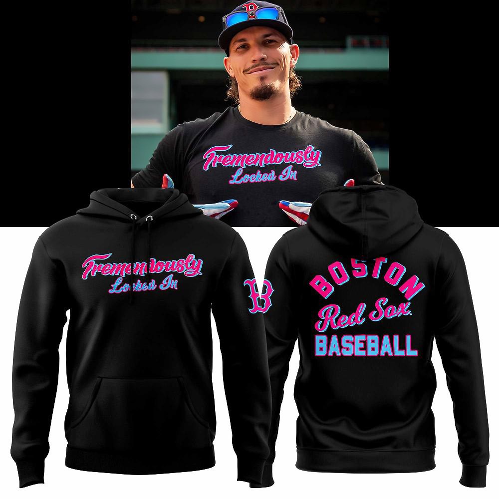 Boston Red Sox Tremendously Locked In Hoodie Gifts For Husband