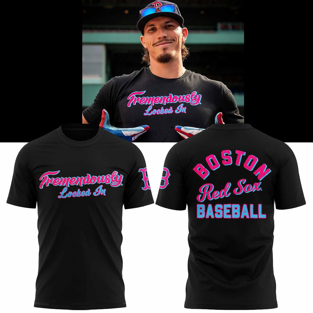 Boston Red Sox Tremendously Locked In T-Shirt Gifts For Husband
