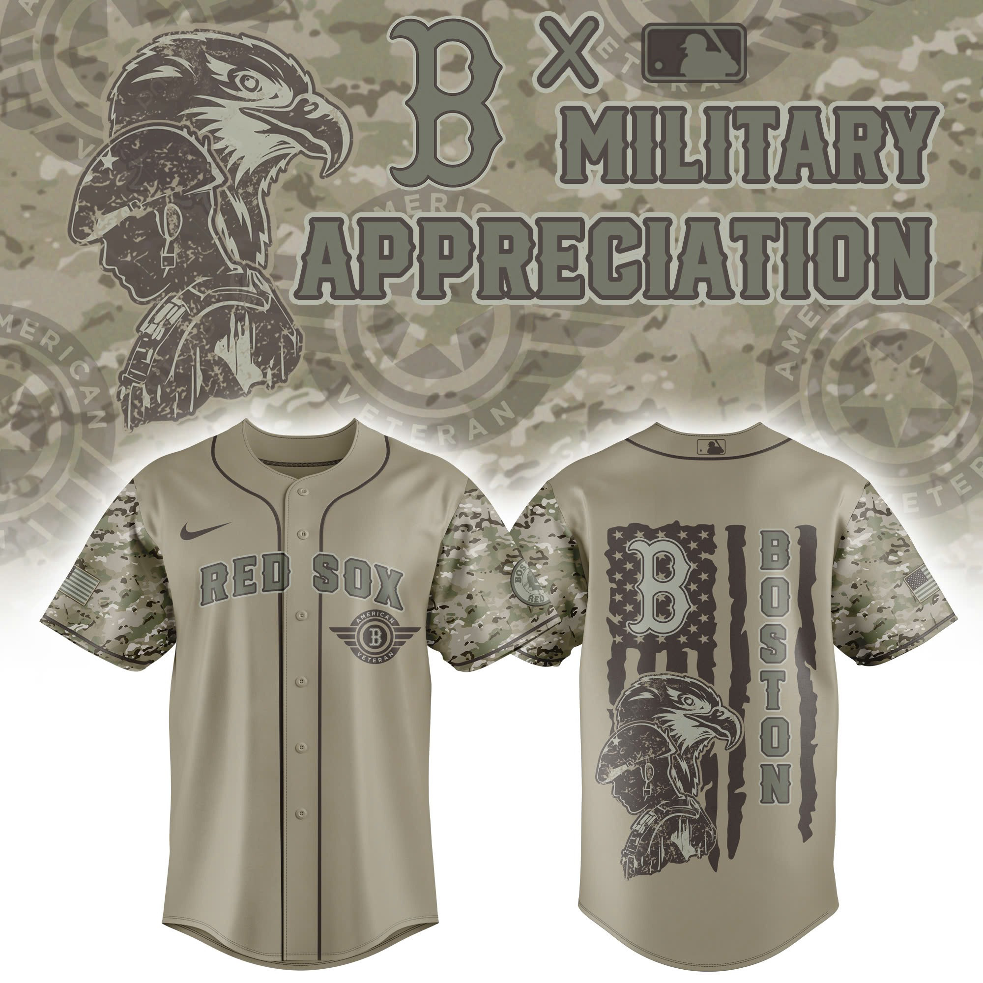 Boston Red Sox x Veteran U.S 2025 Baseball Jersey Gifts For Baseball Lovers
