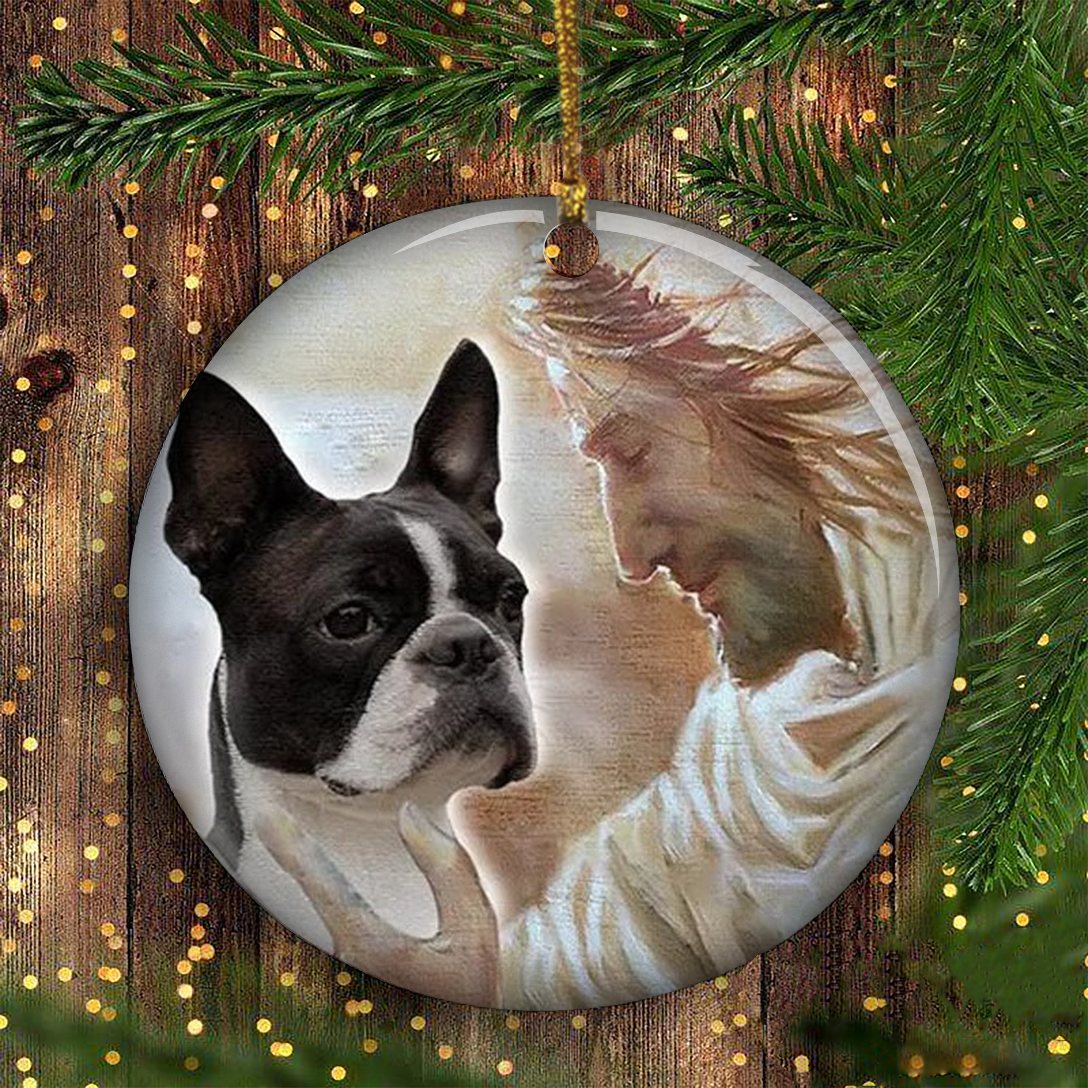 Boston Terrier Ornament Boston Terrier Xmas Ornaments I Love To The Moon And Back