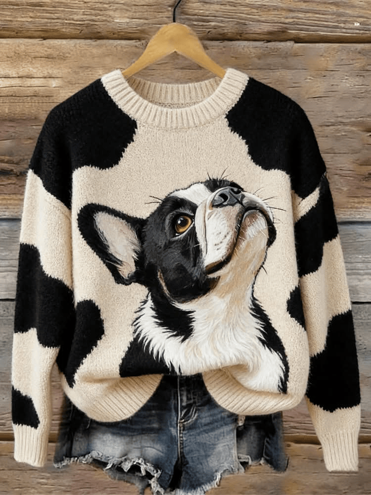 Boston Terrier Sweater Cute Animal Clothing Best Gifts For Dog Lovers For Her Boston Terrier Sweater Cute Animal Clothing Best Gifts For Dog Lovers For Her