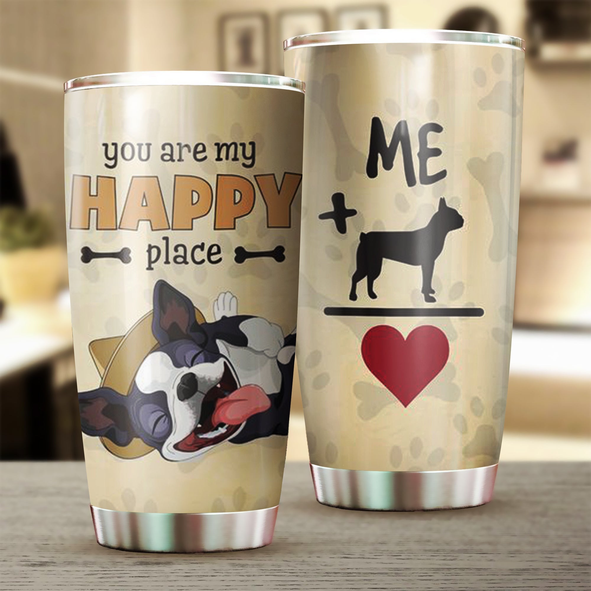 Boston Terrier You Are My Happy Place Tumbler Funny Coffee Tumblers Gifts For Dog Lovers Boston Terrier You Are My Happy Place Tumbler Funny Coffee Tumblers Gifts For Dog Lovers