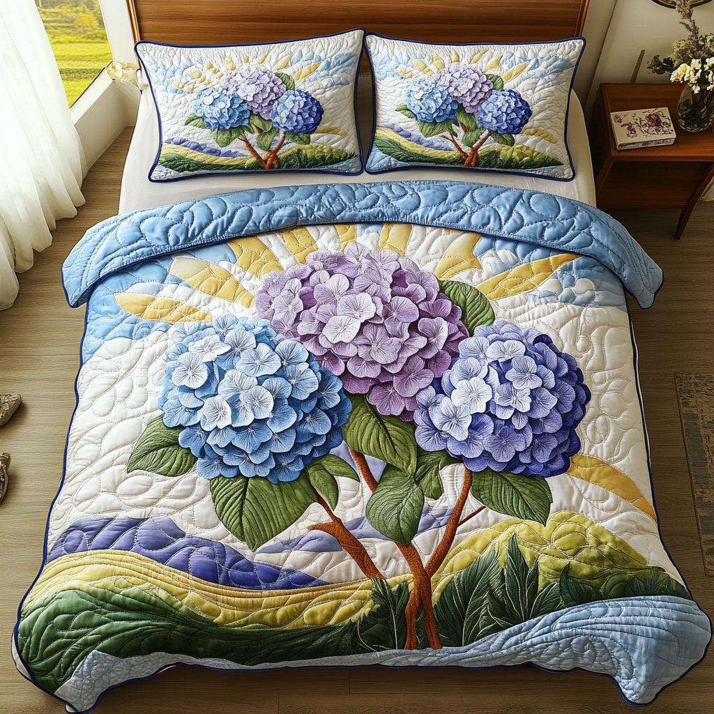 Botanical Wonders Quilted Bedding Set King Size Bed Set Cool Gifts For Dad