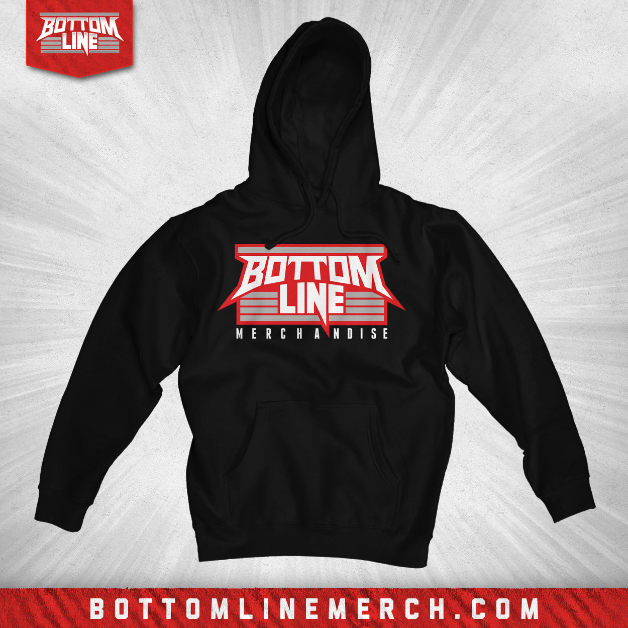 Bottom Line Merch Logo Hoodie Bottom Line Hoodie