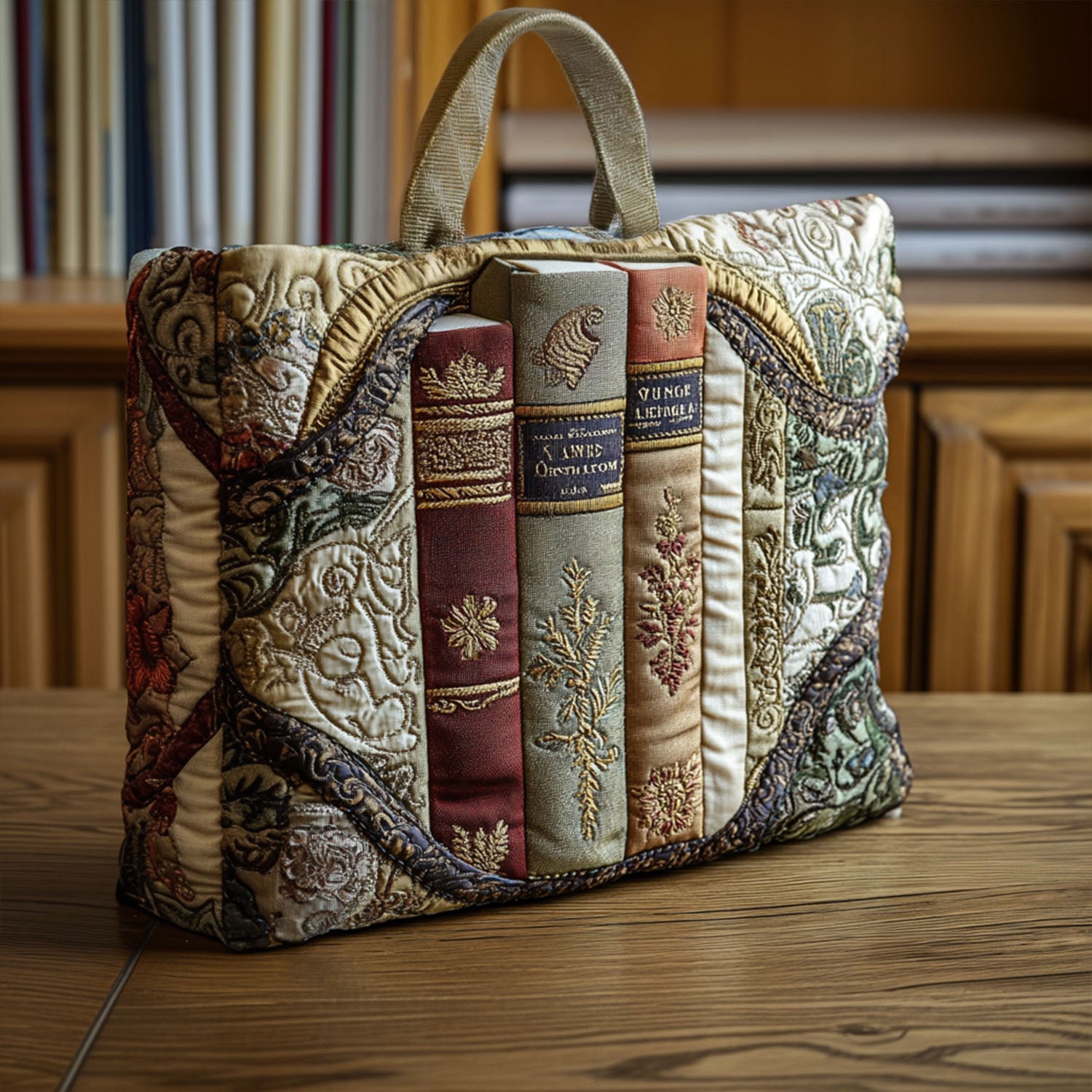 Bound to Read Quilted Tote Bag Book Gifts For Ladies
