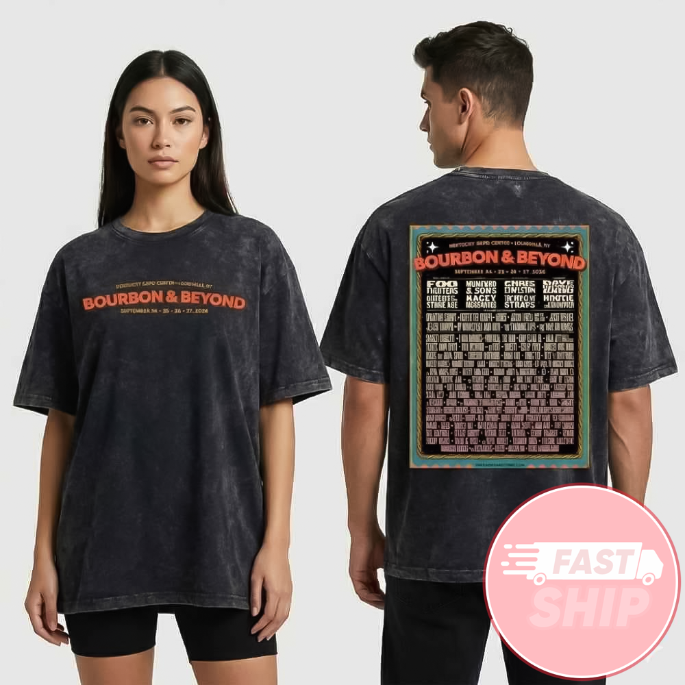 Bourbon And Beyond Festival On Sep 24-25-26-27 2026 At Kentucky Expo Center Louisville KY Poster Washed T-Shirt