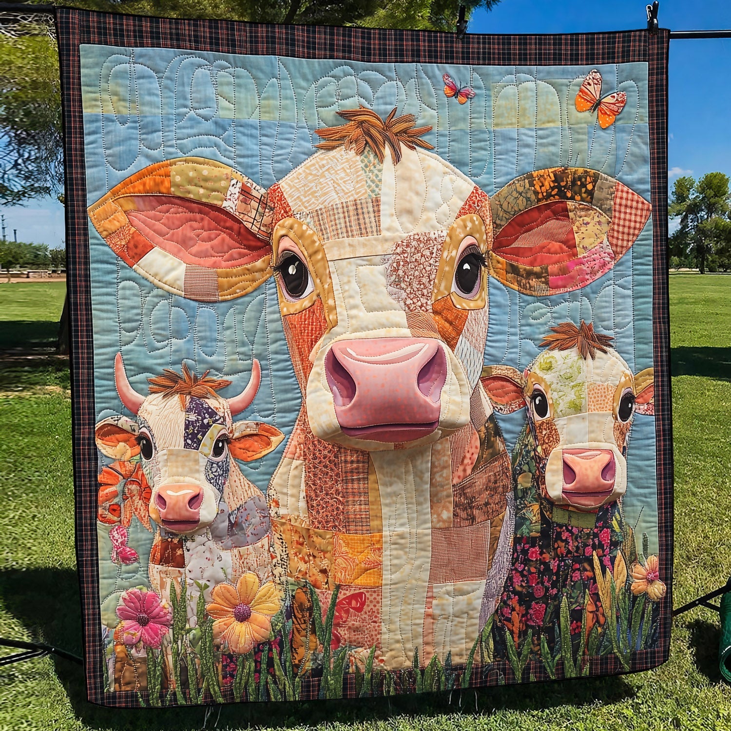 Bovine Beauties Quilted Blanket Cow Gifts For Cow Loversr
