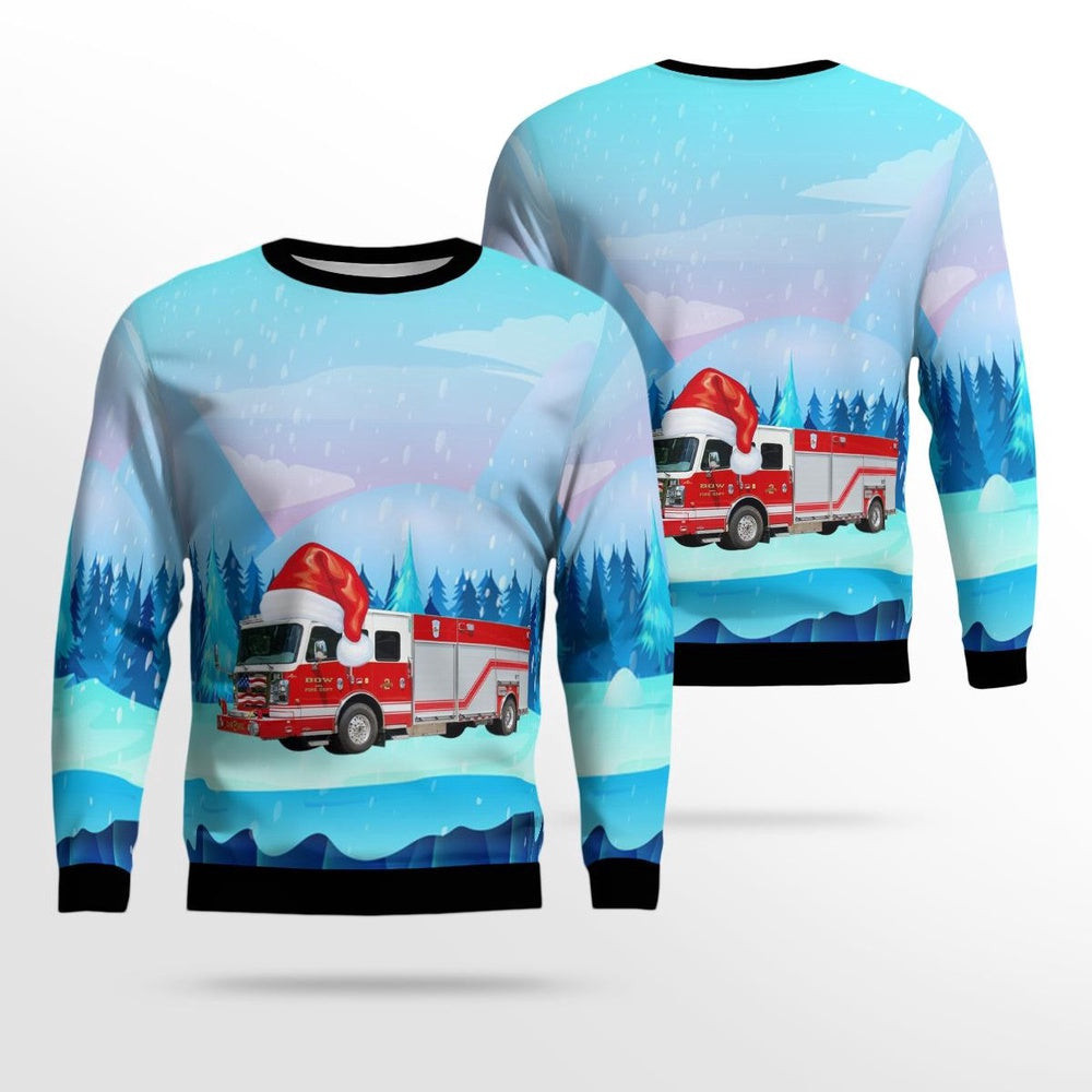 Bow New Hampshire Fire Department AOP Ugly Sweater Unisex Christmas Gift
