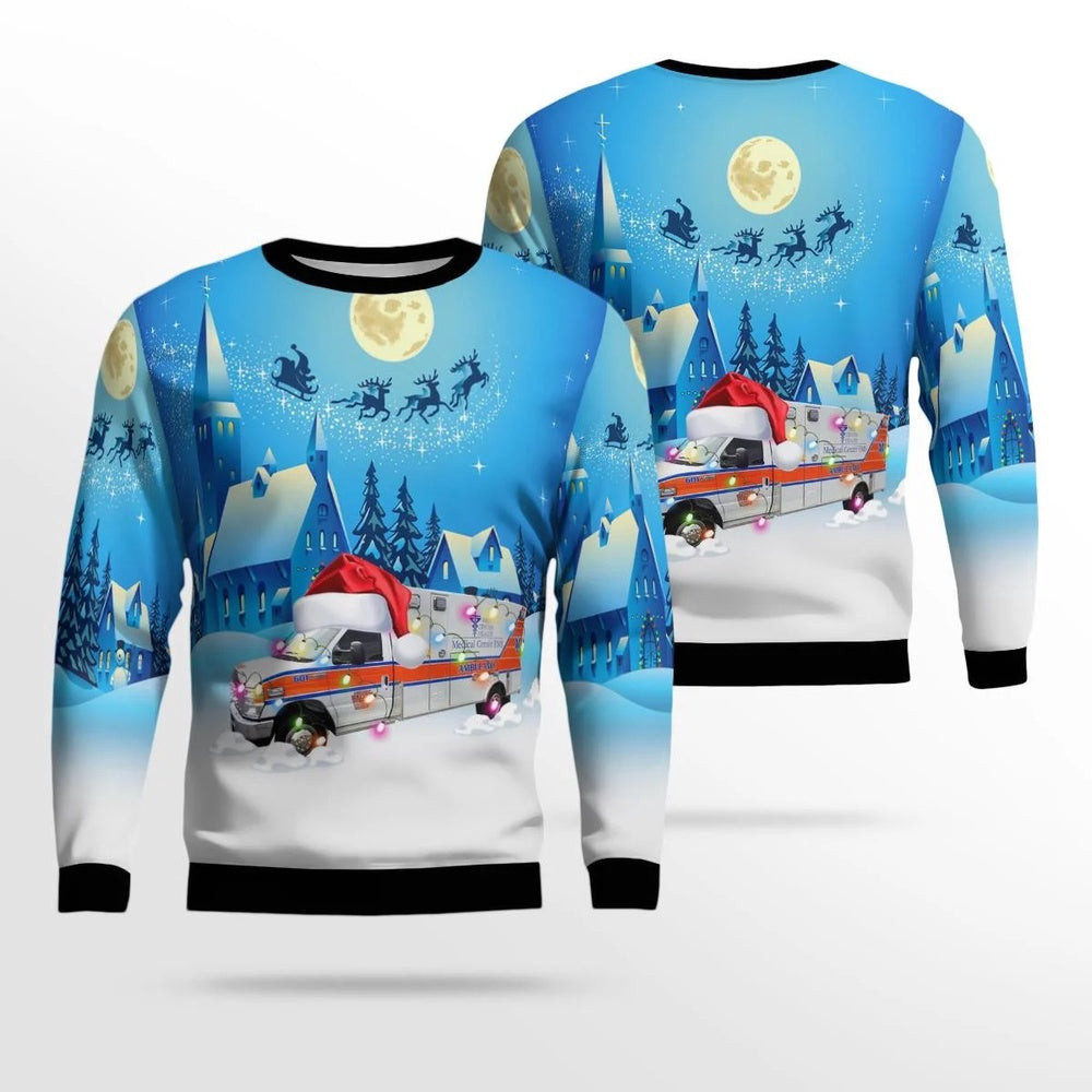 Bowling Green KY Medical Center EMS AOP Ugly Sweater Unisex Christmas Gift