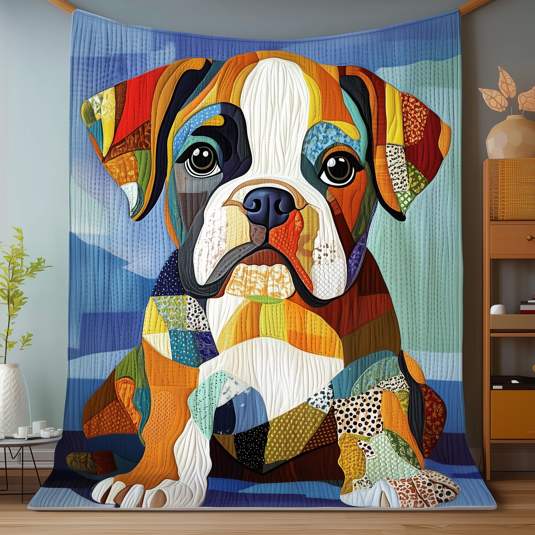 Boxer Dog Quilted Blanket Christmas Throw Blanket Christmas Ideas For Girlfriend