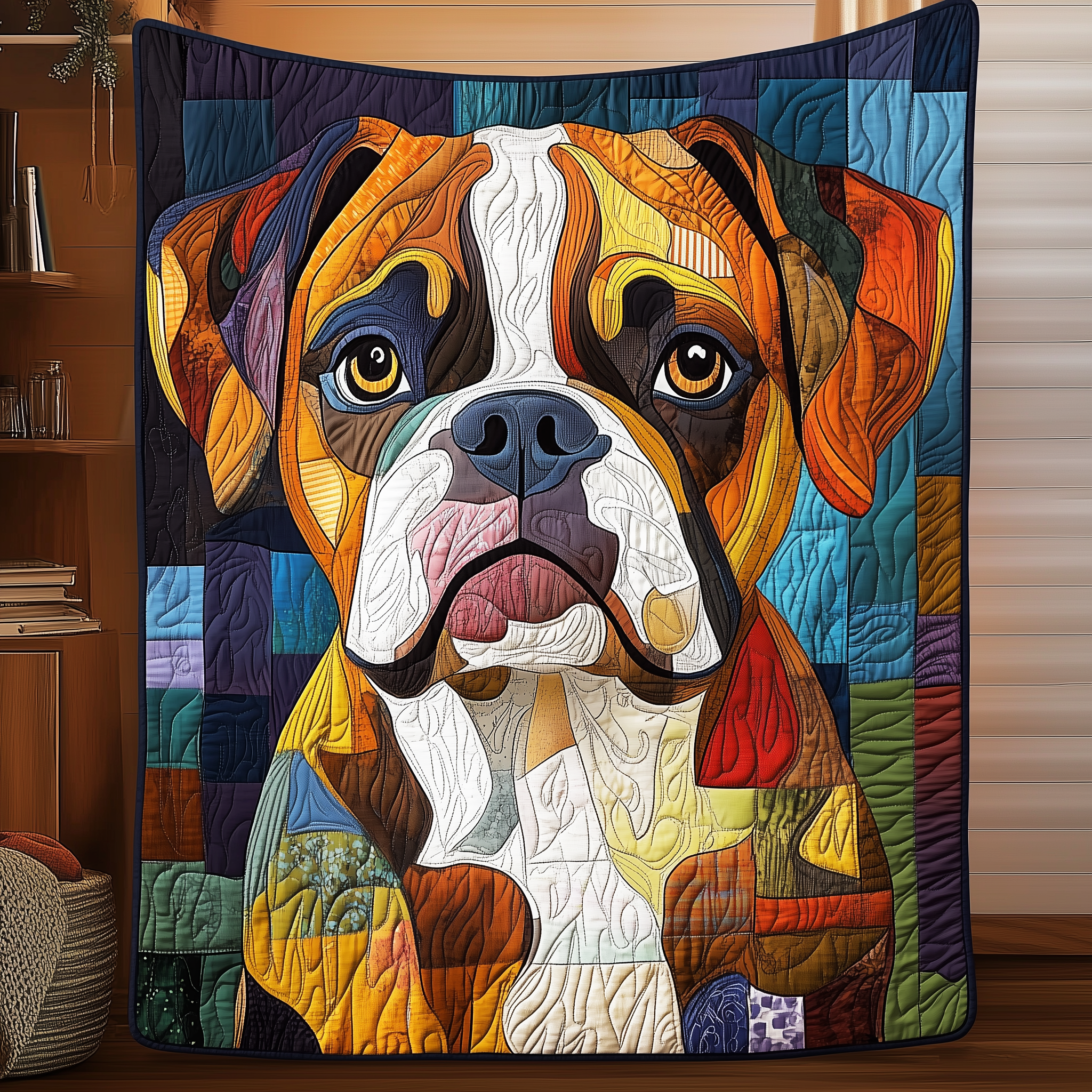 Boxer Dog Quilted Blanket Christmas Throw Blanket Christmas Ideas For Son