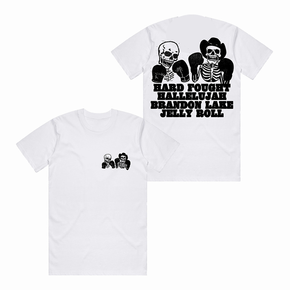 Boxing Bones Brandon Lake T-Shirt Hard Fought Hallelujah Shirt Brandon Lake Lover Present Idea