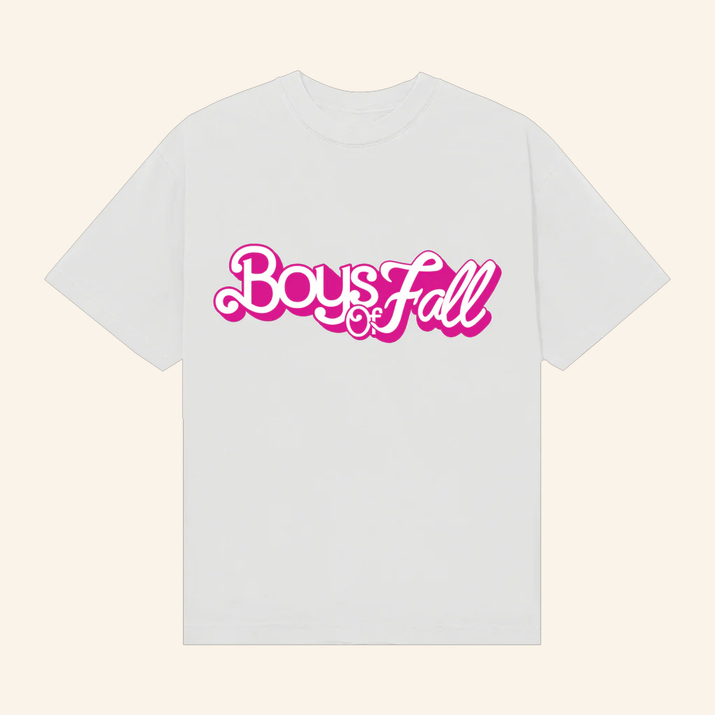Boys Of Fall Merch Boys Of Fall Pink Logo T-Shirt Gifts For Music Lovers