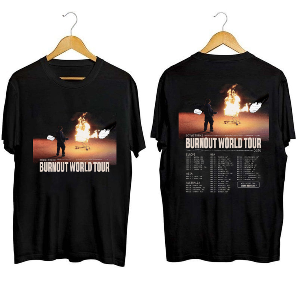 BoyWithUke Burnout World Tour Shirt BoyWithUke Merch Music Lover Gifts For Him