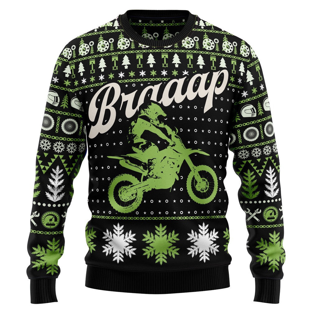 Braaap Moto Ugly Christmas Sweater Christmas Gift