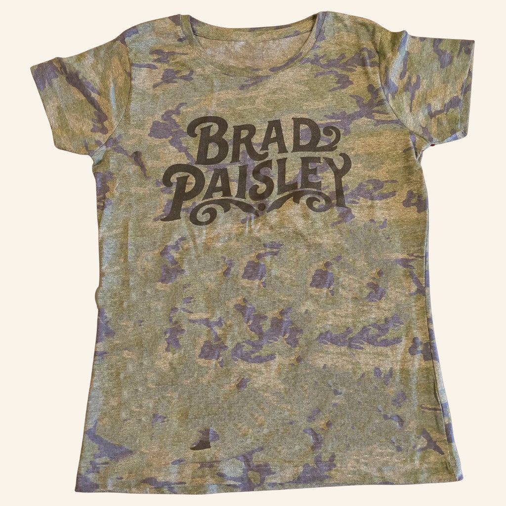 Brad Paisley Merch Tour 2025 Brad Paisley Ladies Camo T-Shirt Gift Ideas For Music Lovers Brad Paisley Merch Tour 2025 Brad Paisley Ladies Camo T-Shirt Gift Ideas For Music Lovers