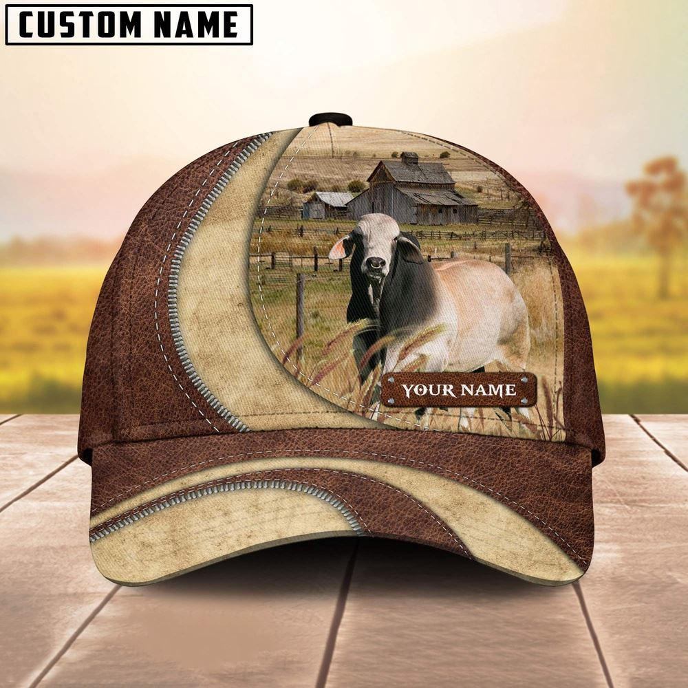 Brahman Customized Name Farm Barn Cap Farm Cap Farmer Baseball Cap Gift For Farmer