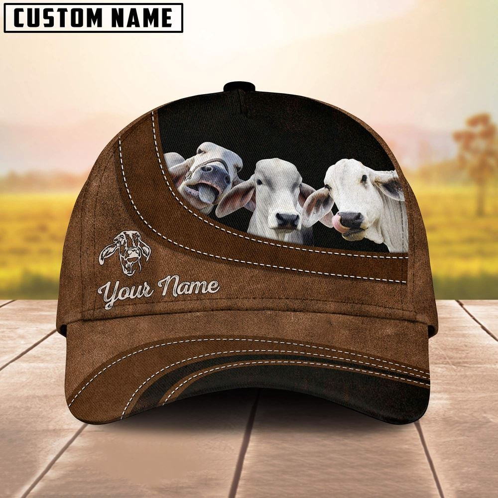 Brahman Happiness Customized Name Cap Farm Cap Farmer Baseball Cap Gift For Farmer