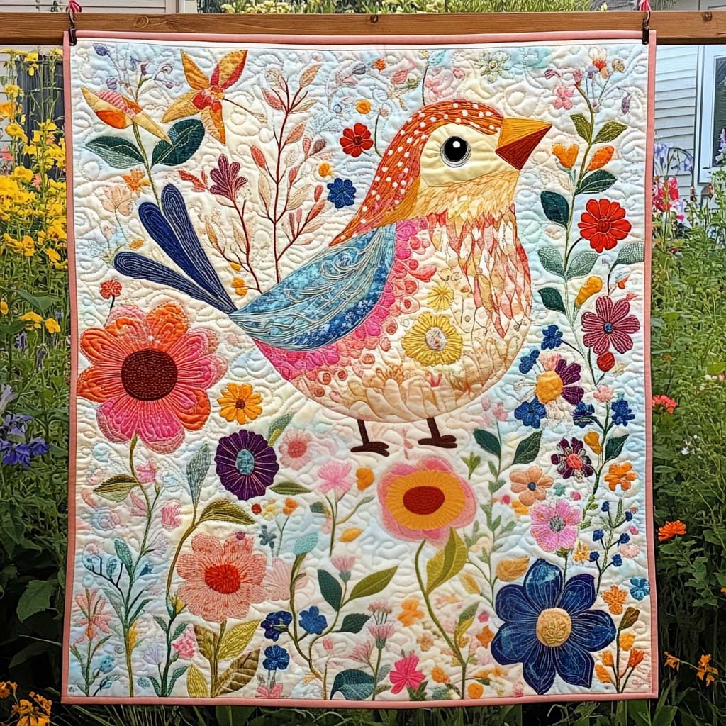 Branch Perch Quilted Blanket Gift Ideas For Bird Lovers