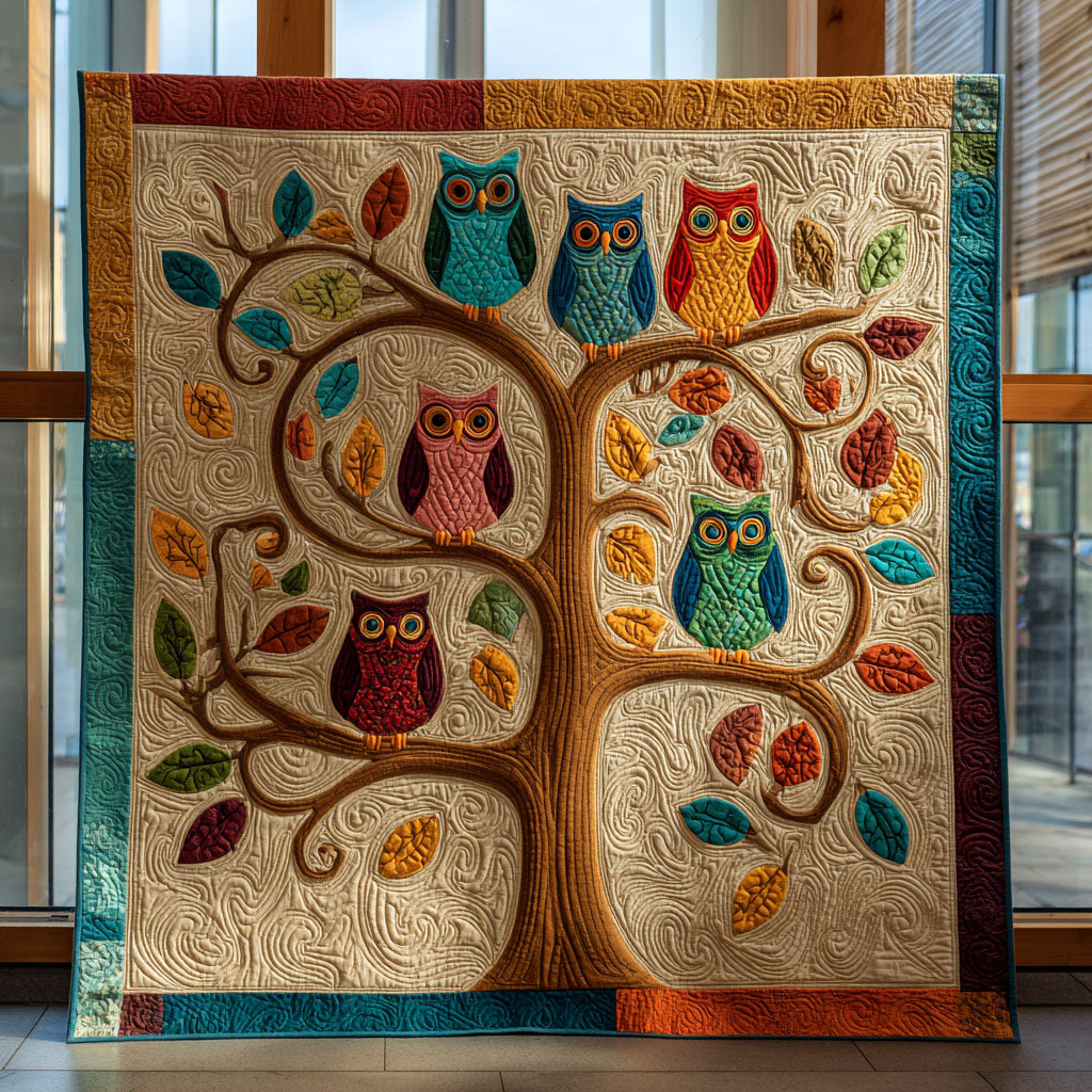 Branching Owl Garden Quilt Blanket Christmas Throw Blanket Christmas Gifts For Christian Couples