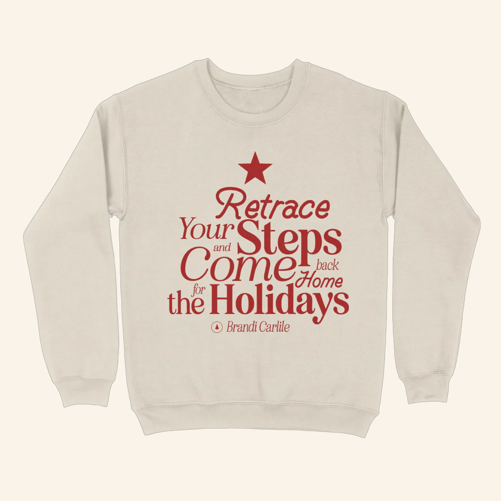 Brandi Carlile Merch Home For The Holidays Crewneck Sweatshirt Xmas Gifts For Him
