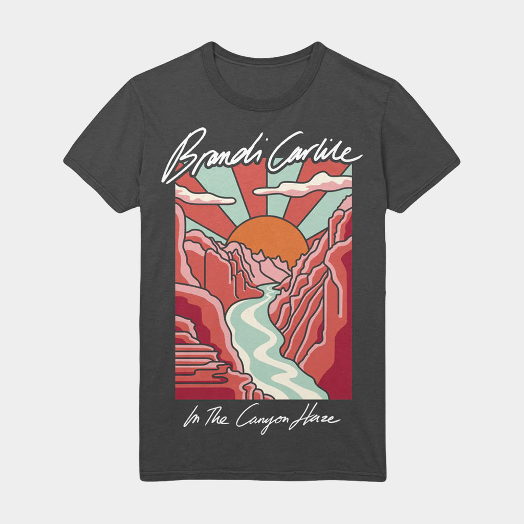 Brandi Carlile Merch In The Canyon Haze Script T-Shirt Presents For Music Lovers