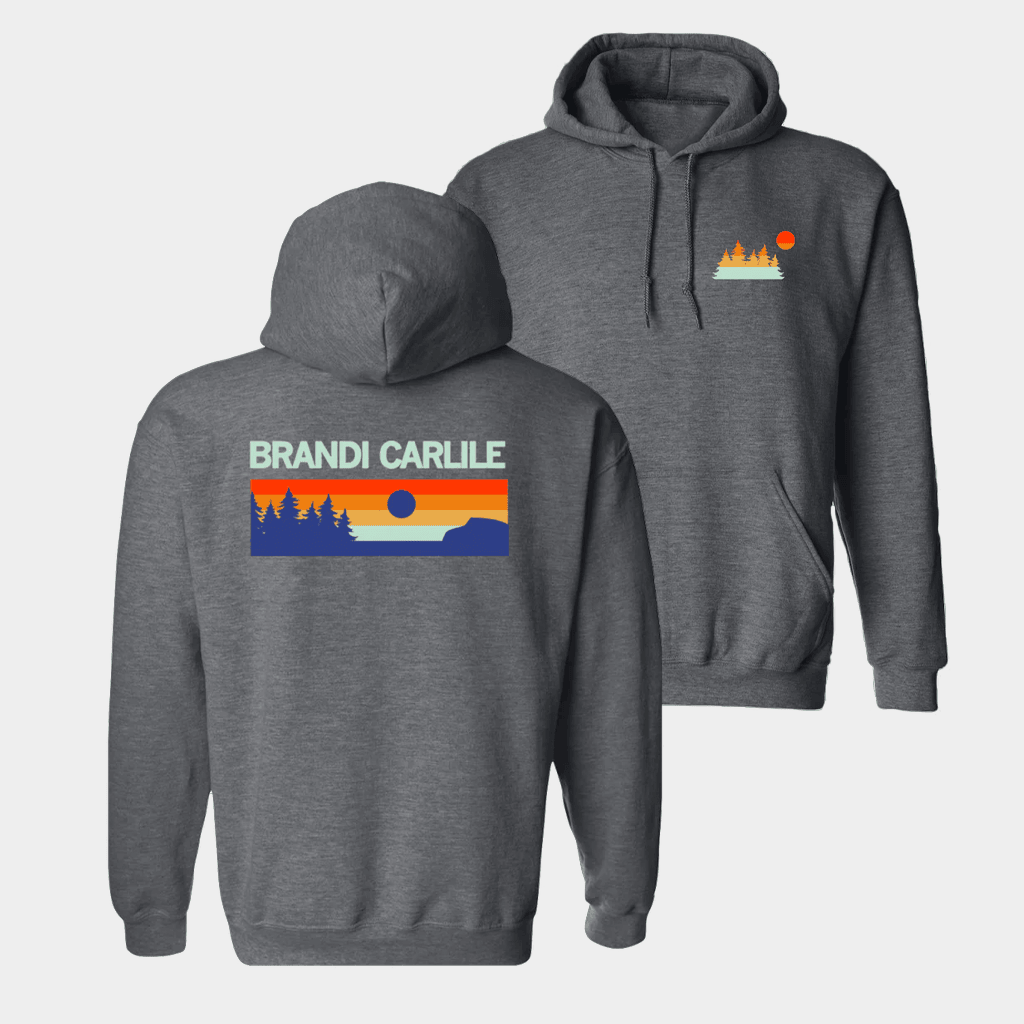 Brandi Carlile Merch Mountain And Sun Hoodie Brandi Carlile Apparel Gifts For Brother