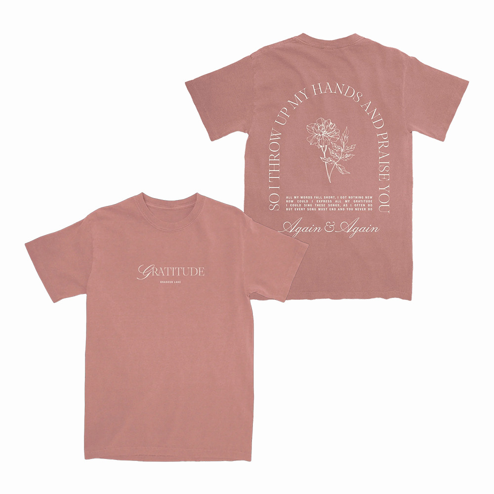 Brandon Lake Gratitude Merch Again And Again Lyric T-Shirt Unique Gifts For Mom