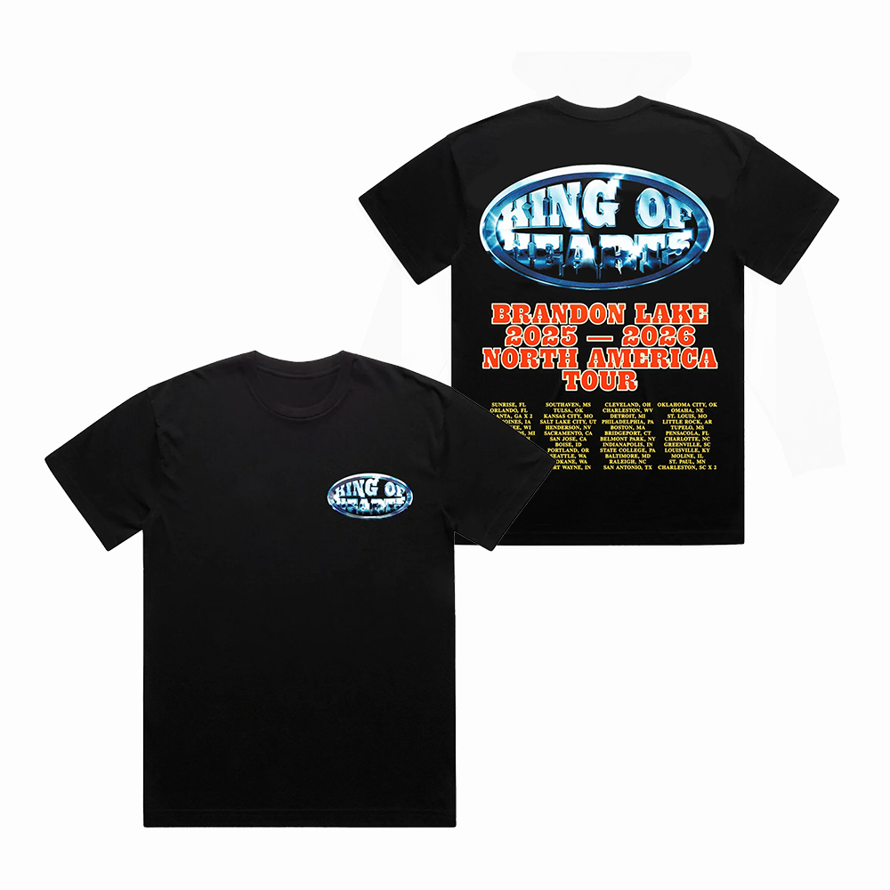 Brandon Lake Hard Fought Fight Club Merch King Of Hearts Portrait Tour T-Shirt Gift For Men