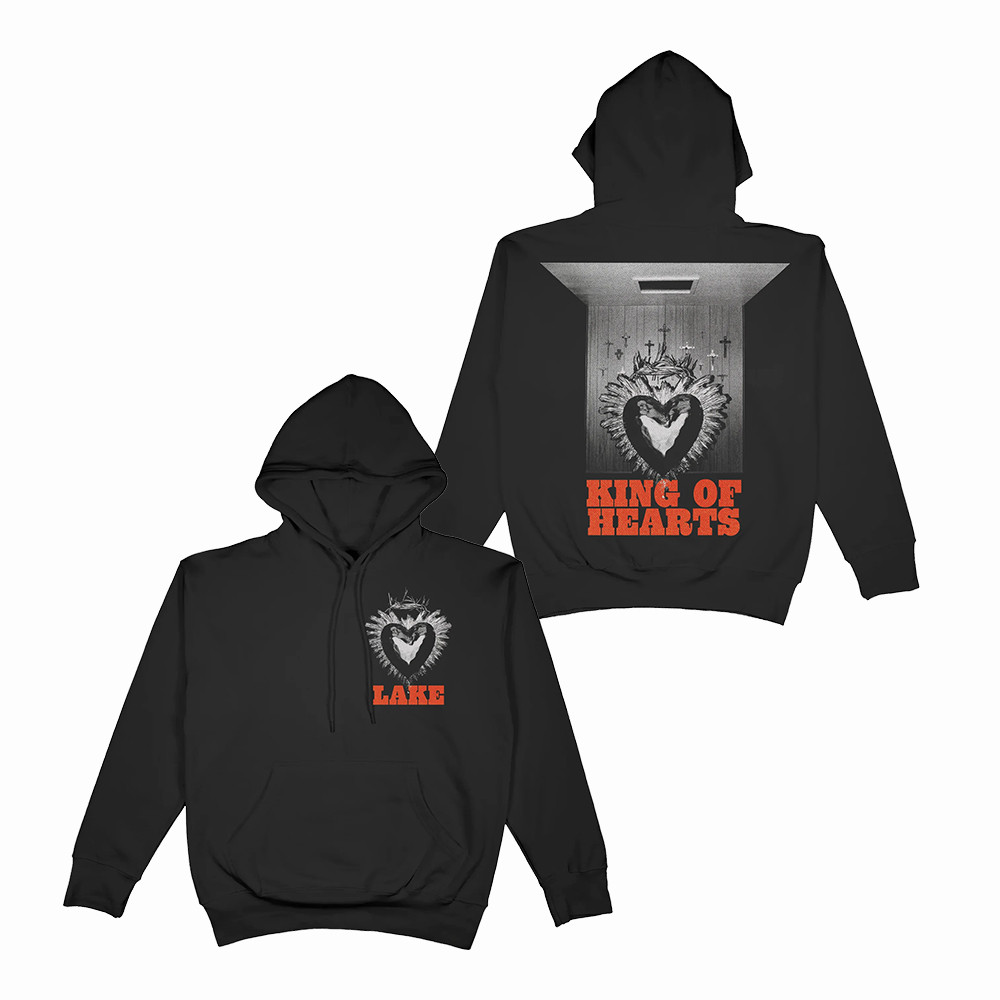 Brandon Lake King Of Hearts Chrome Heart Graphic Hoodie Modern Worship Tour Merch Gift For Fans