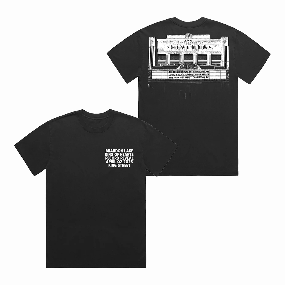 Brandon Lake King Of Hearts Merch Riviera Theater Charleston T-Shirt Gift For Him