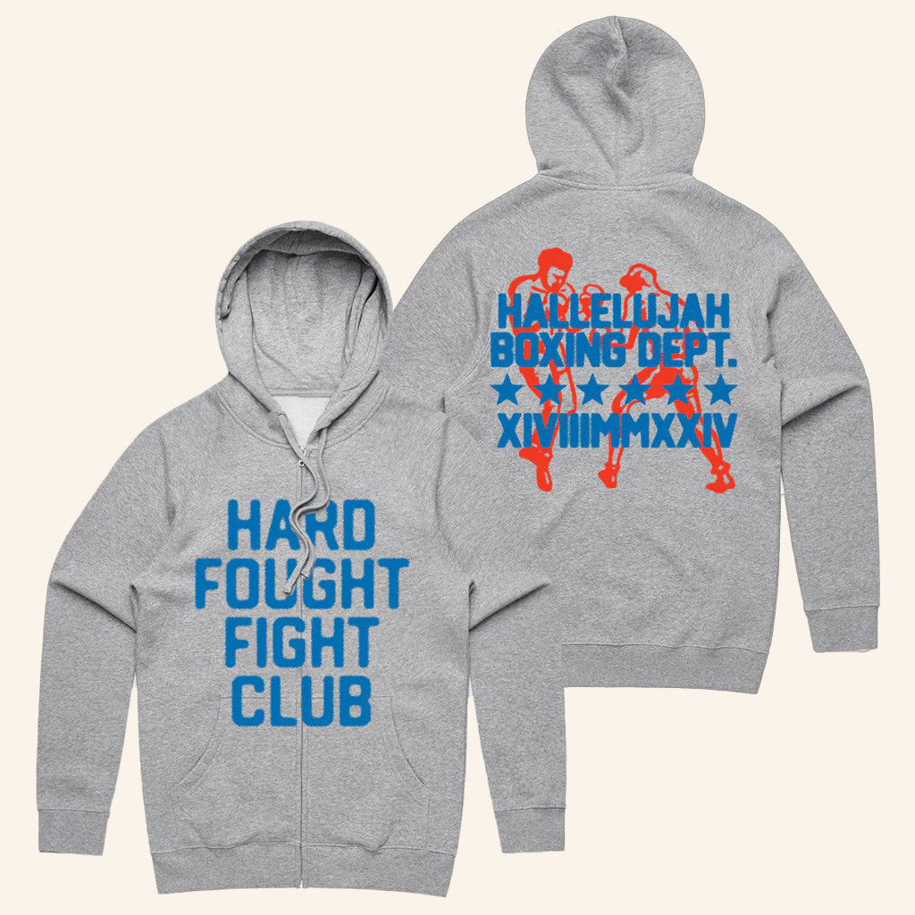 Brandon Lake Merch Hard Fought Fight Club Zip Hoodie Gifts For Music Lovers