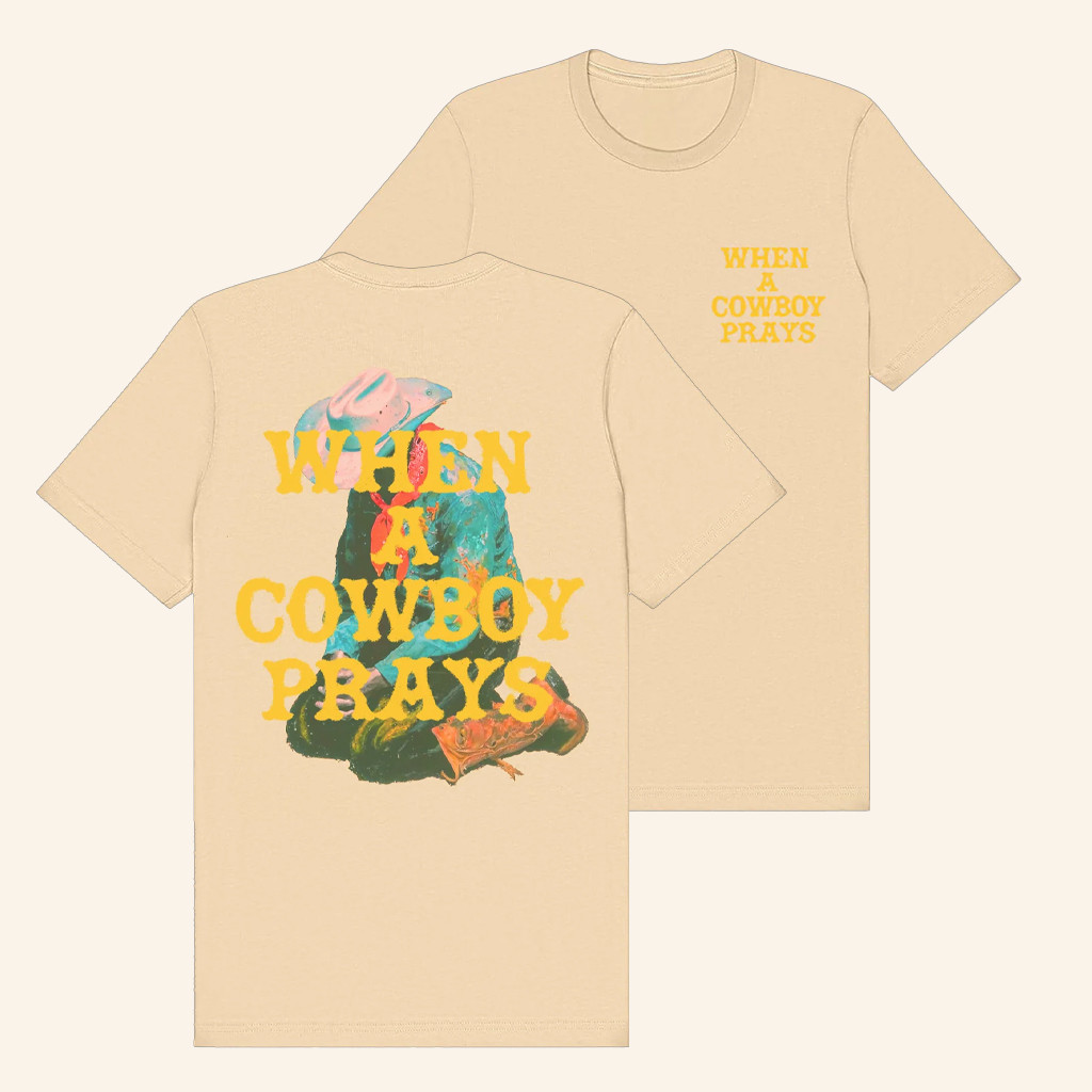 Brandon Lake Merch Praying Cowboy T-Shirt Christmas Presents For Him