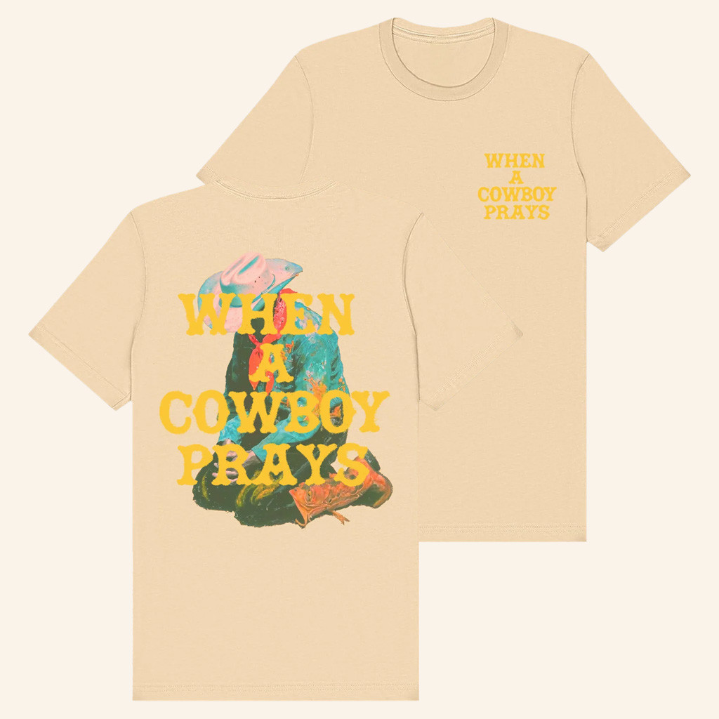 Brandon Lake Merch Praying Cowboy T-Shirt When The Cowboy Prays Shirt Gifts for Music Fans