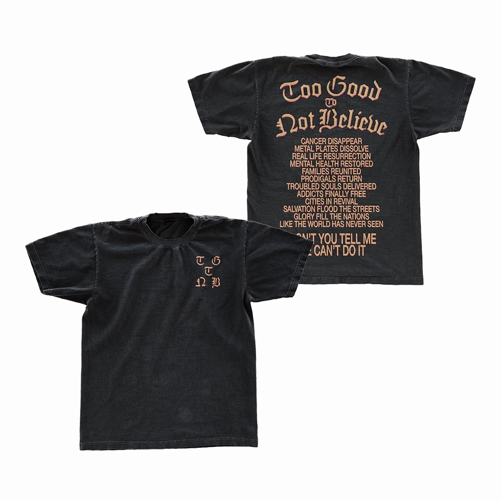 Brandon Lake Too Good To Not Believe T-Shirt TGTNB Clothing Gift Ideas For Brother