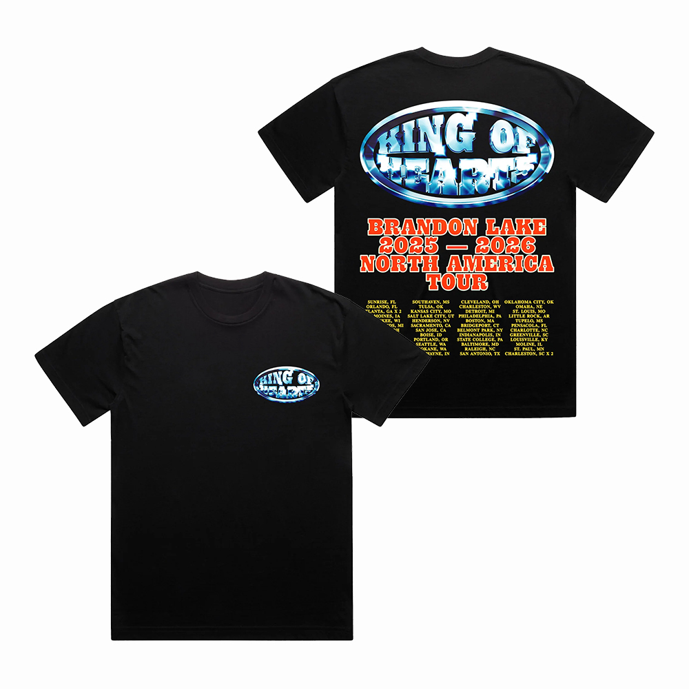 Brandon Lake Tour Merch King Of Hearts T-Shirt Gift Ideas For Him
