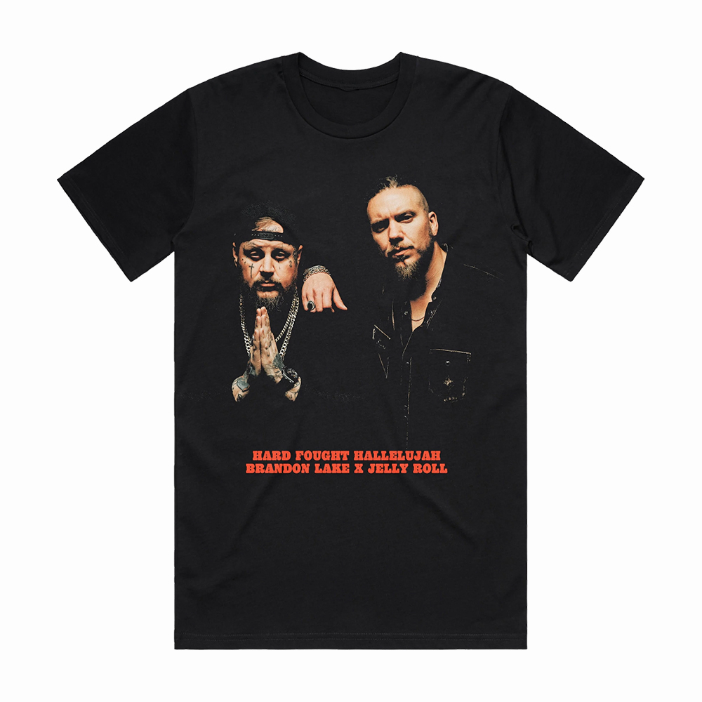 Brandon Lake X Jelly Roll Merch Hard Fought Hallelujah T-Shirt Gift Ideas For Him