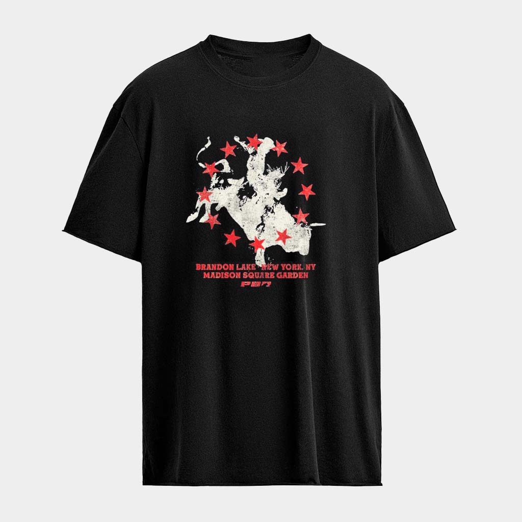 Brandon Lake X PBR New York Madison Square Garden Rider T-Shirt Brandon Lake Merch Gifts For Dad