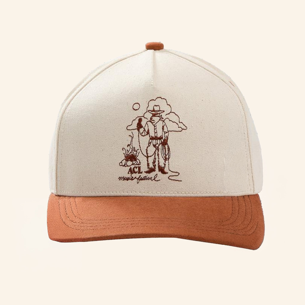 Brandon Maxwell X ACL Fest Merch ACL Fest Cowboy Embroidered Hat Gifts For Brothers Brandon Maxwell X ACL Fest Merch ACL Fest Cowboy Embroidered Hat Gifts For Brothers