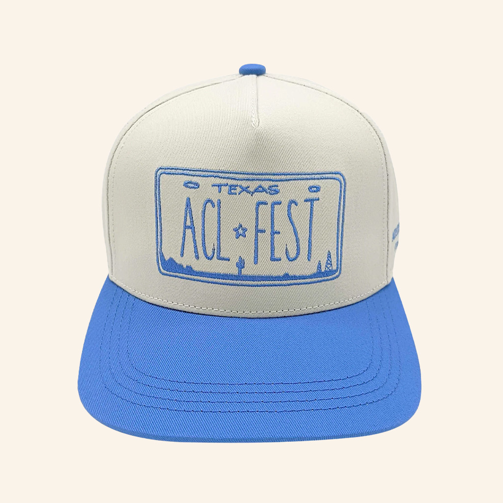 Brandon Maxwell X ACL Fest Merch ACL Fest Plate Embroidered Snapback Hat Gifts For Him
